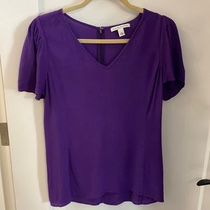 Banana Republic Purple Blouse with Puff Sleeves 💜